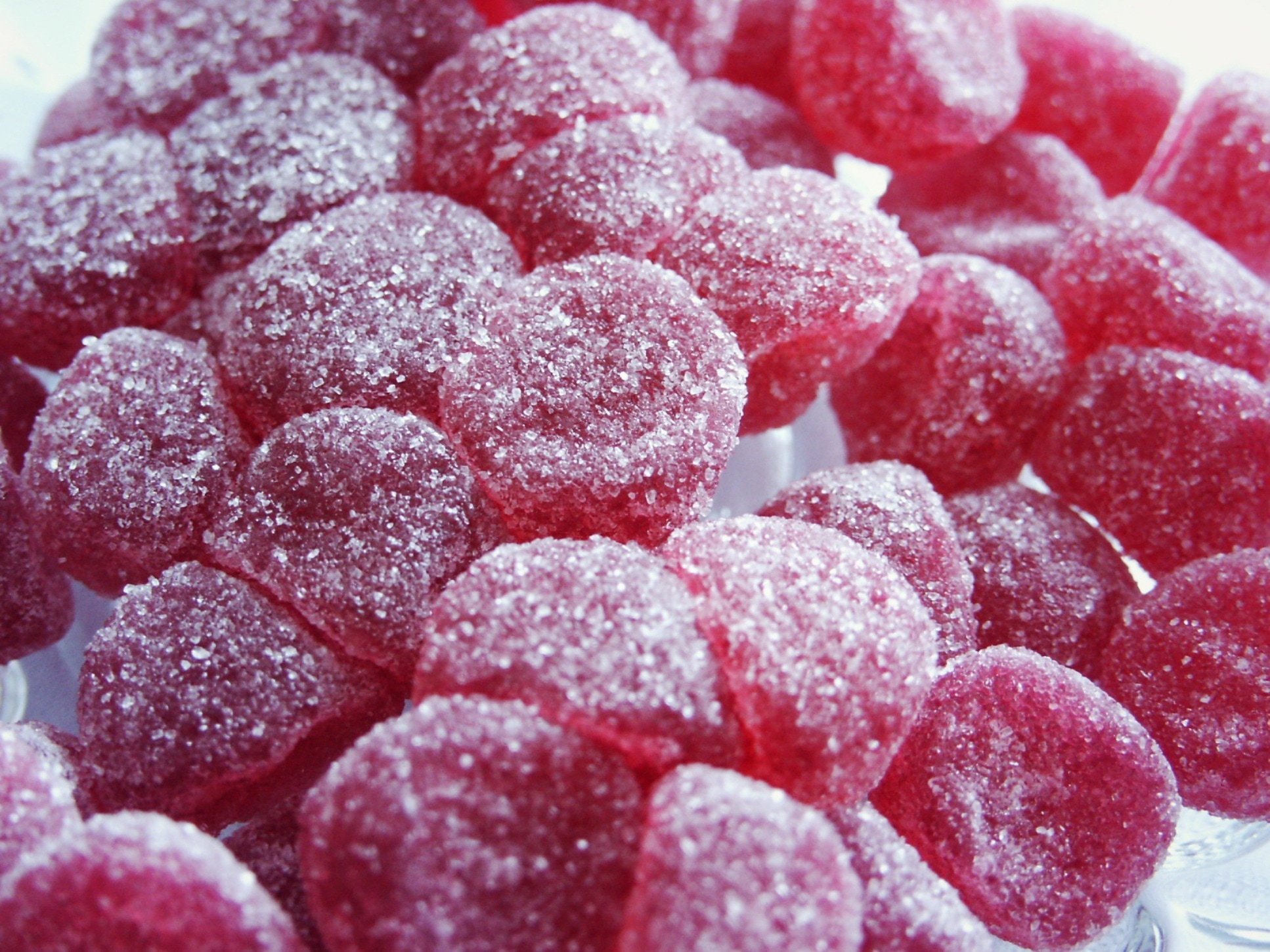 red sugar coated jelly