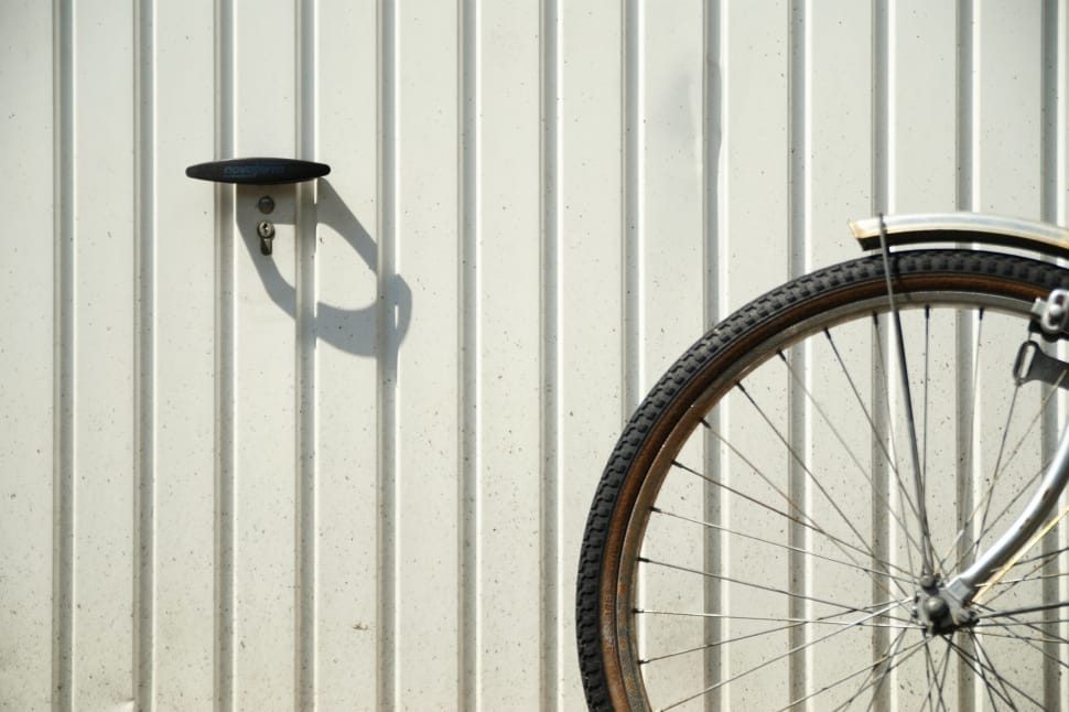 close up photo of bicycle rim with tire preview