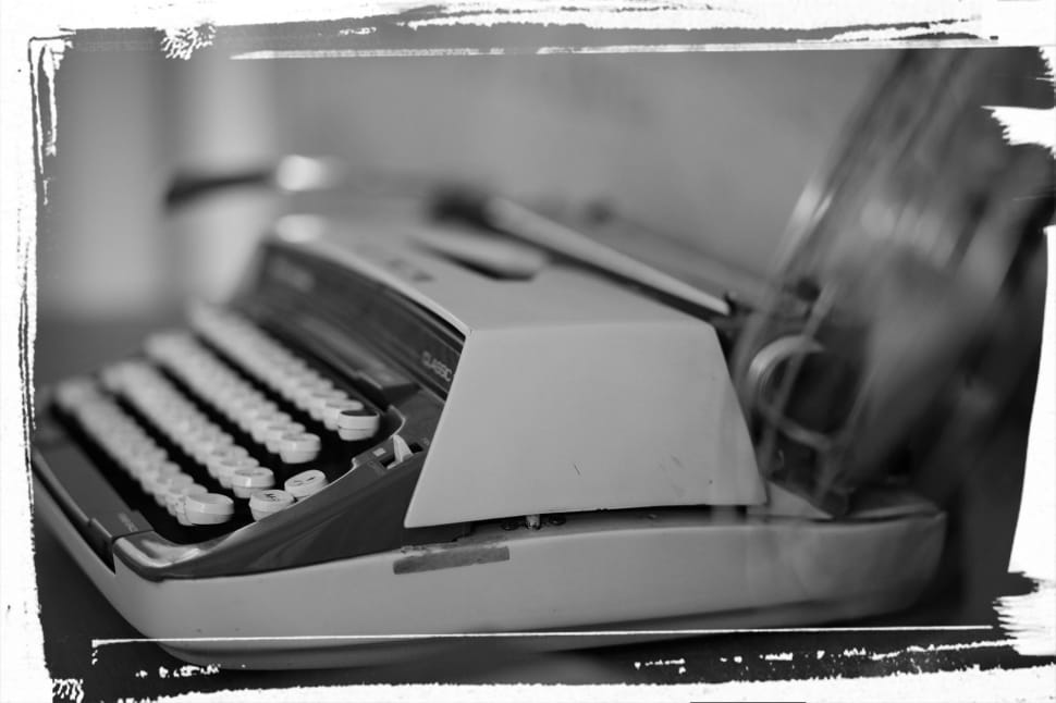 gray typewriter preview
