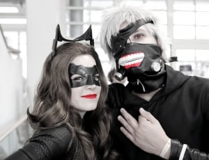 couple in black halloween costume thumbnail