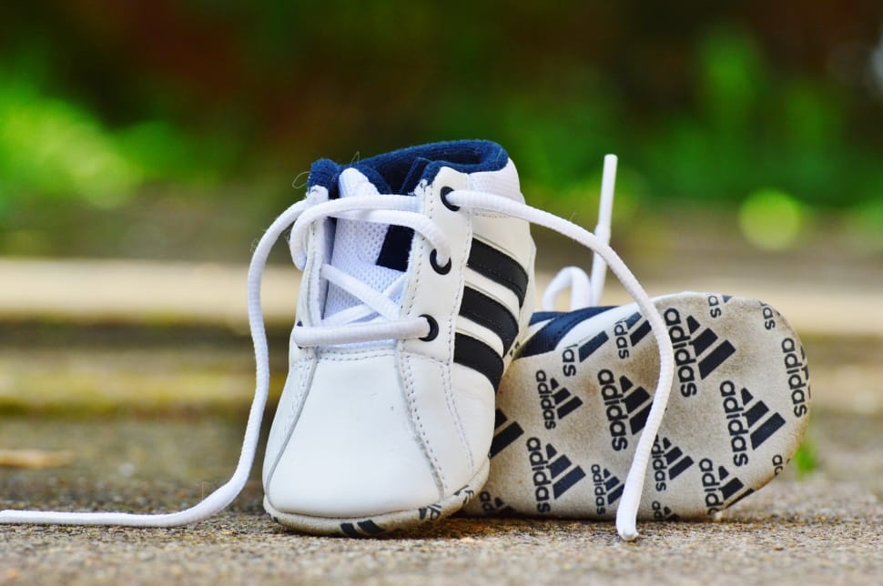 toddler's white adidas low tops preview