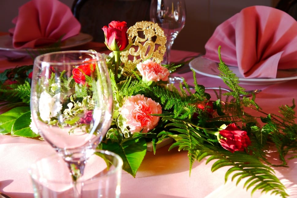 Roses, Deco, Golden Weddings, Flowers, food and drink, indoors preview