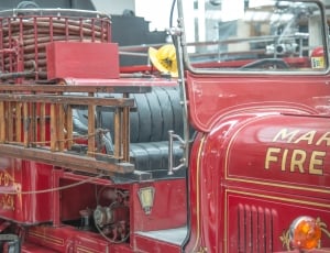 Fire Truck, Red, Antique, Fire, Retro, red, transportation thumbnail