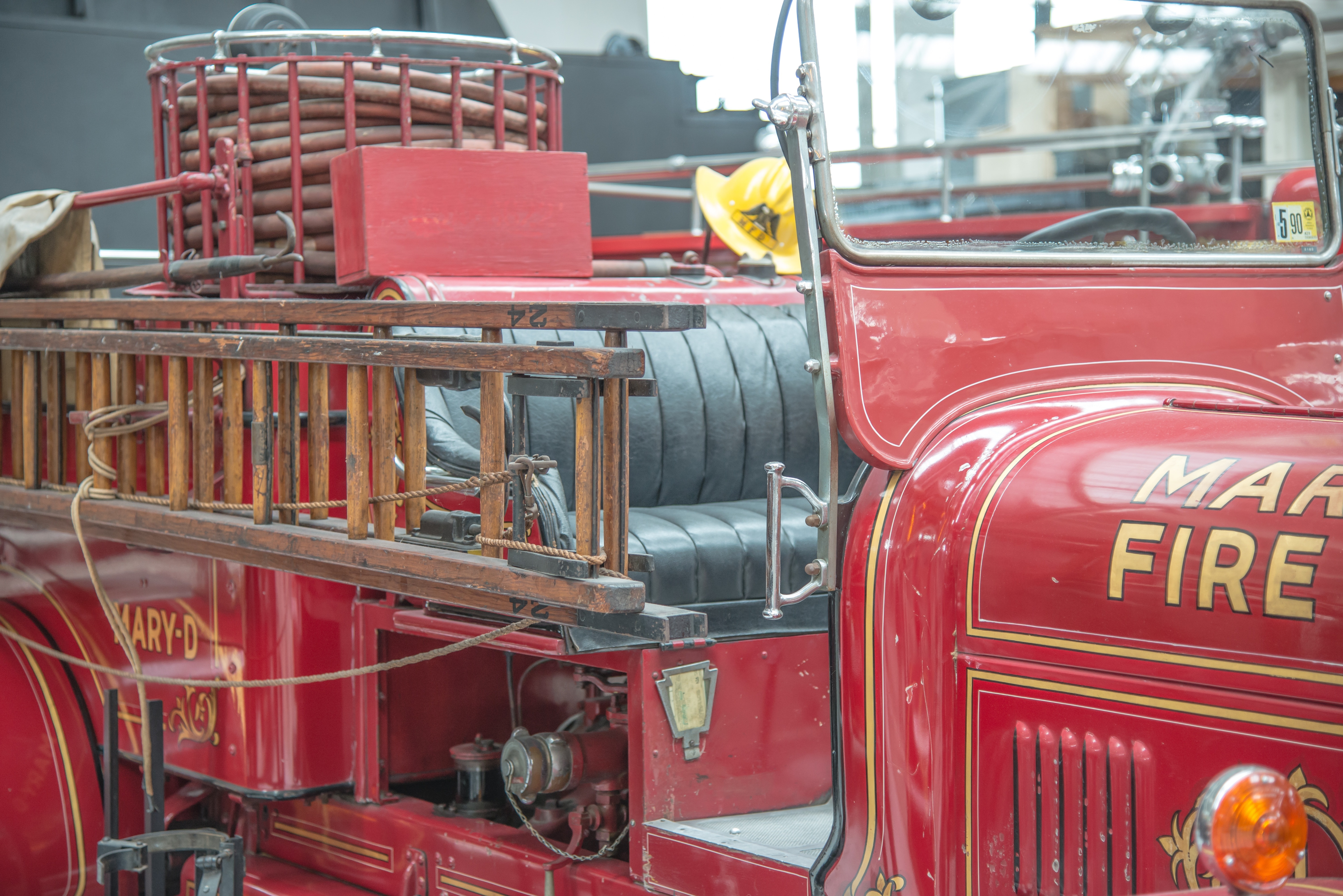 Fire Truck, Red, Antique, Fire, Retro, red, transportation