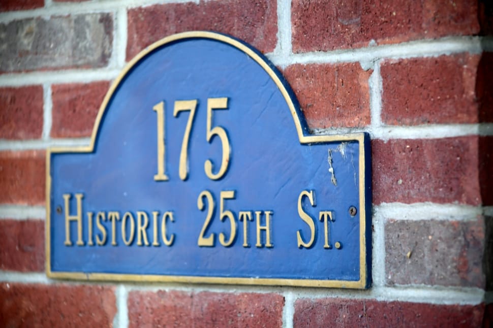 175 historic 25th st. signboard preview