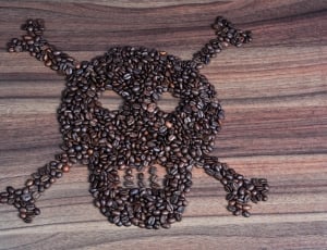 coffee beans skull shape thumbnail