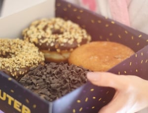 chocolate doughnut in box thumbnail