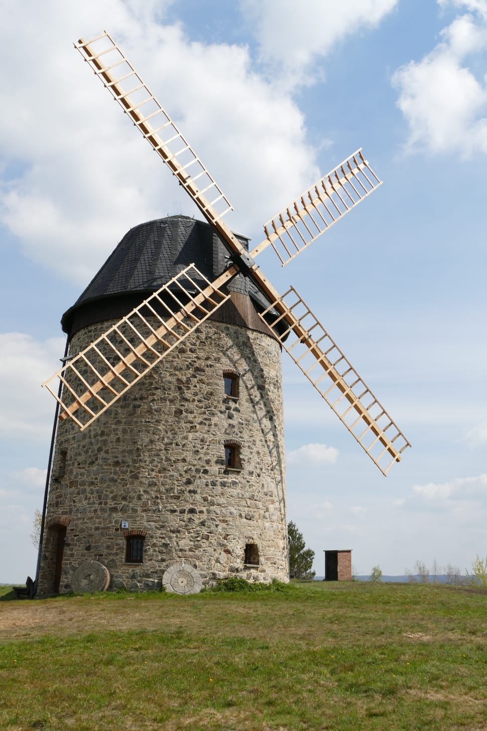 grey and black windmill preview