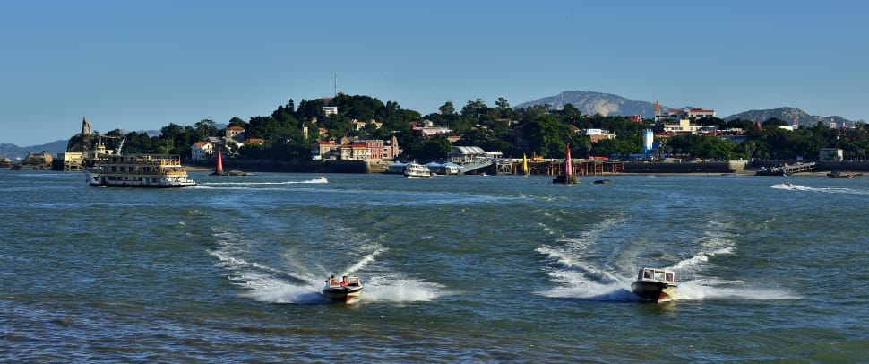 Scenery, Xiamen, Gulangyu Island, nautical vessel, water free image ...