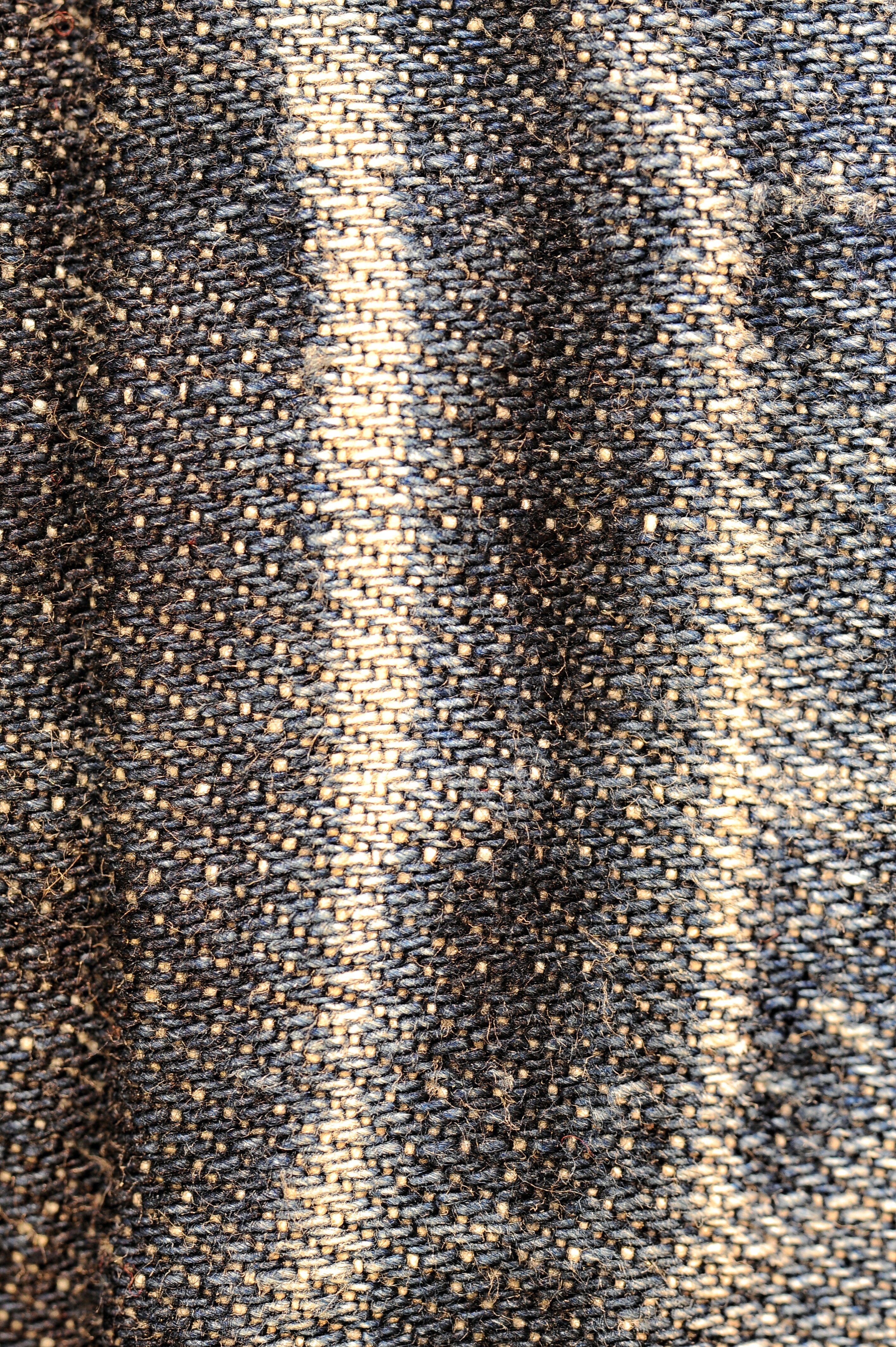 black beige and blue textile