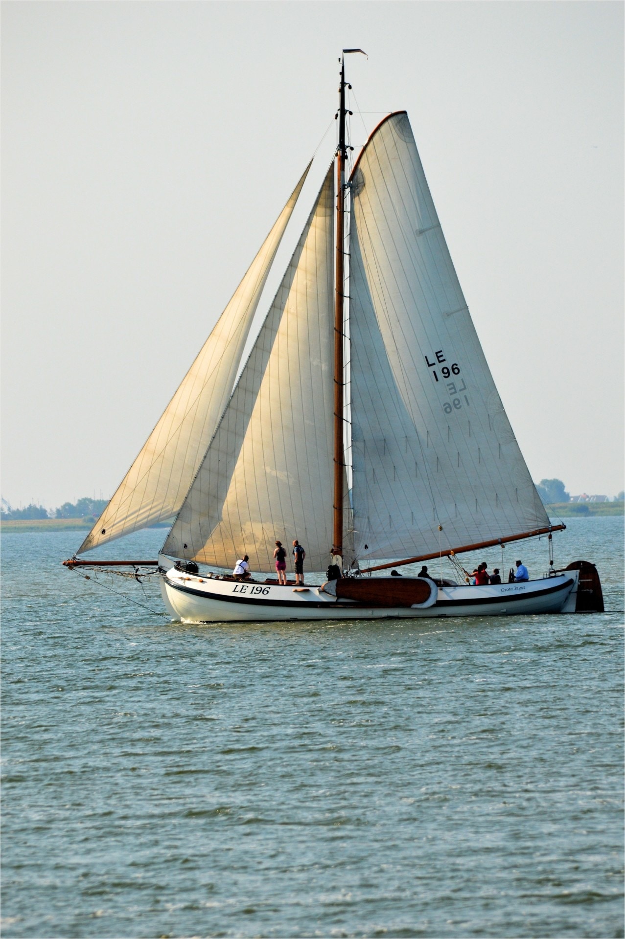 white sailboat