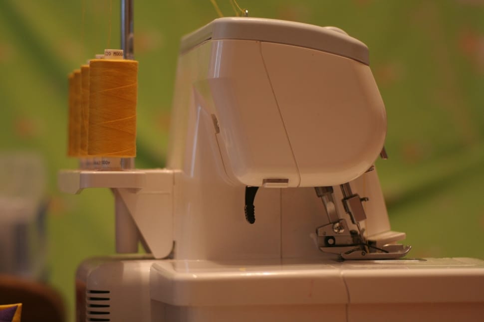 white sewing machine preview