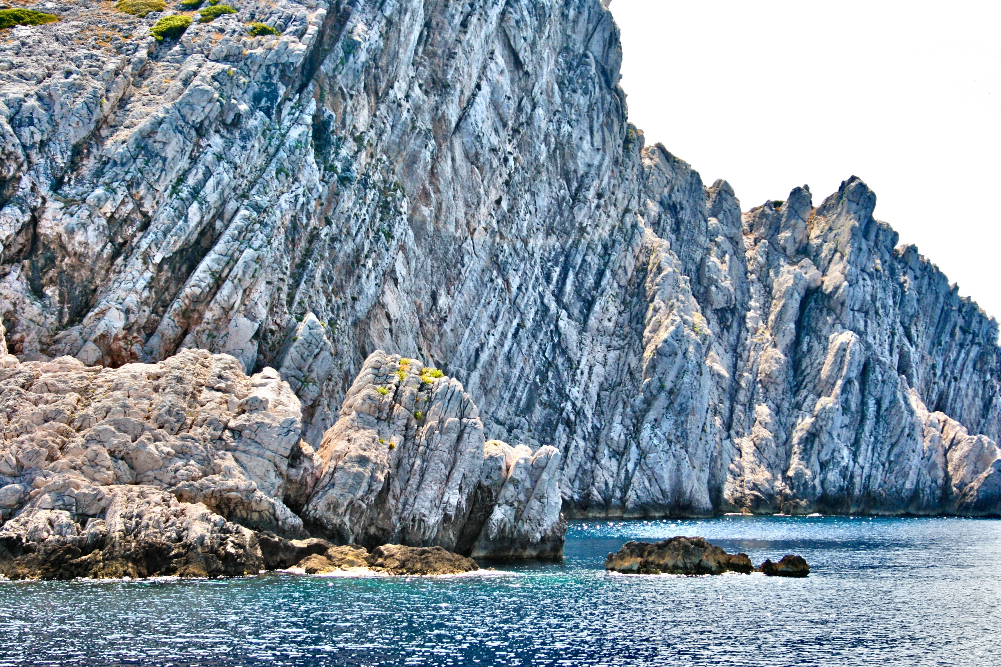 Sea, Stone, Rock, Croatia, Europe, Coast, nature, no people
