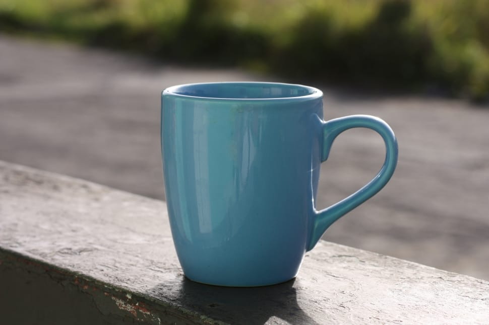 blue ceramic mug preview