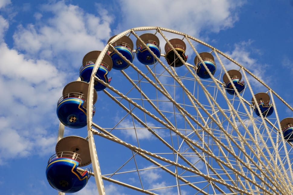 Ferris Wheel, Funfair, Clouds, Fun, View, arts culture and entertainment, ferris wheel preview