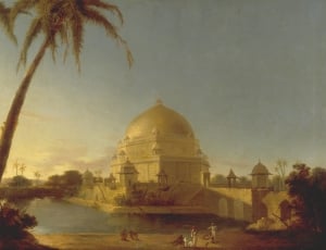 white dome temple painting thumbnail