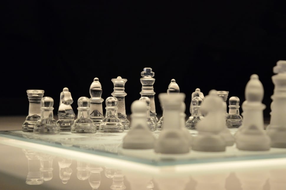 glass chess board set preview
