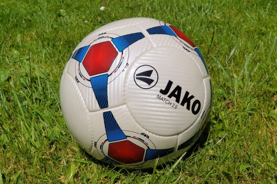 jako match 2.0 white blue and red soccer ball preview