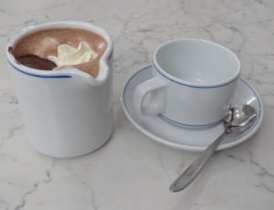 white blue ceramic coffee set thumbnail