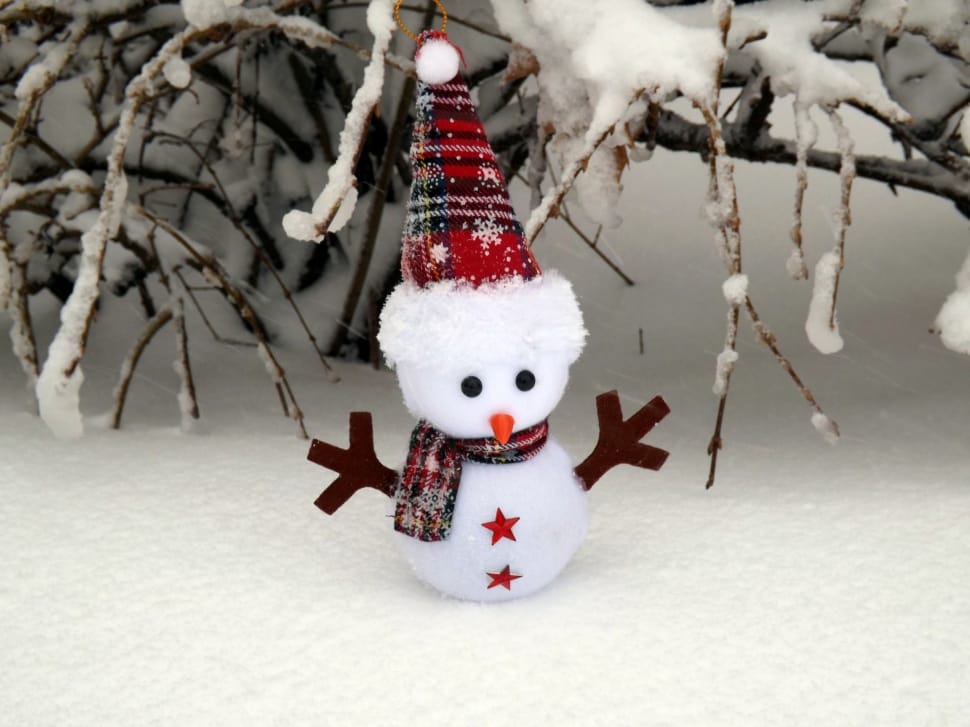 Snowman, Snow, White, Winter, snow, winter preview