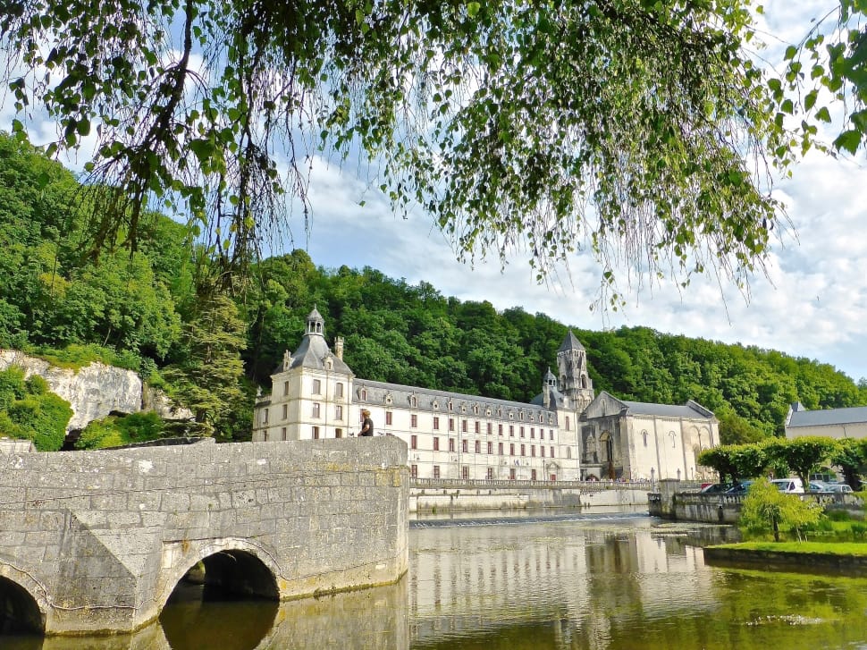 Brantome, Dronhe River, Marouatte, tree, built structure preview