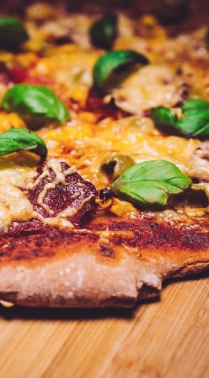 macro photography of pizza thumbnail