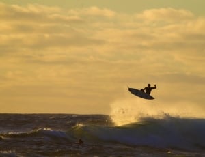 Surfer, Waves, Beach, Mar, sunset, sea thumbnail