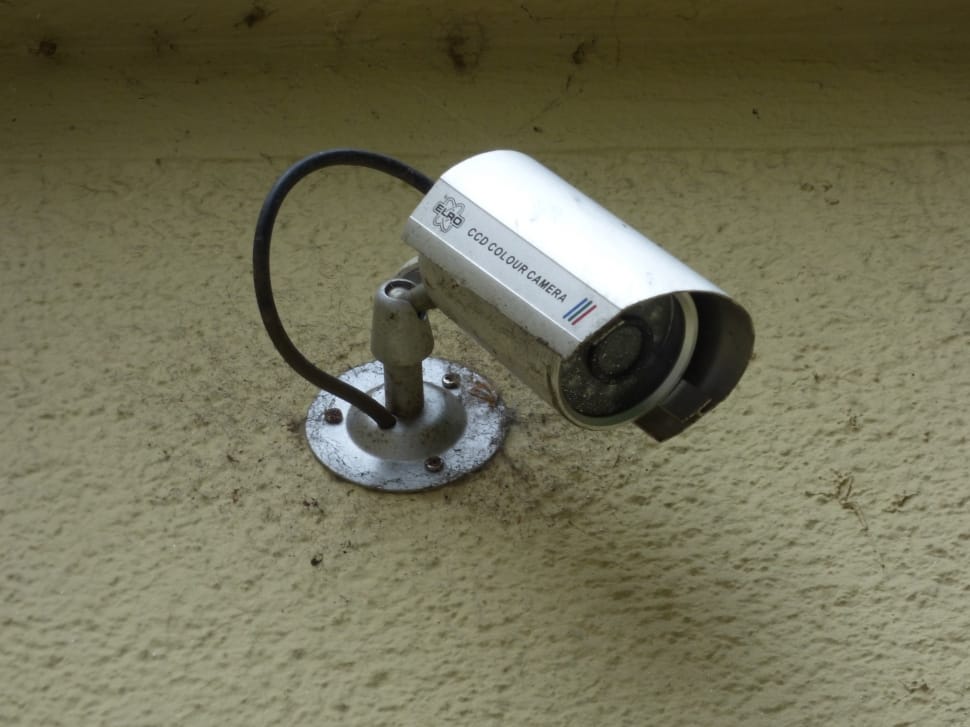 white round security camera preview