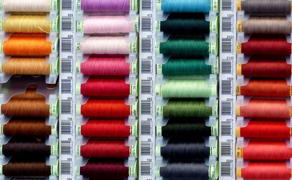 colorful reels of thread. preview