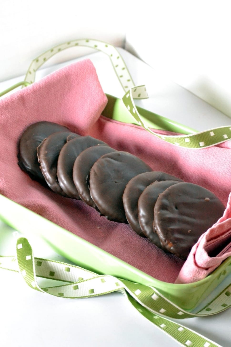 chocolate coated cookies preview