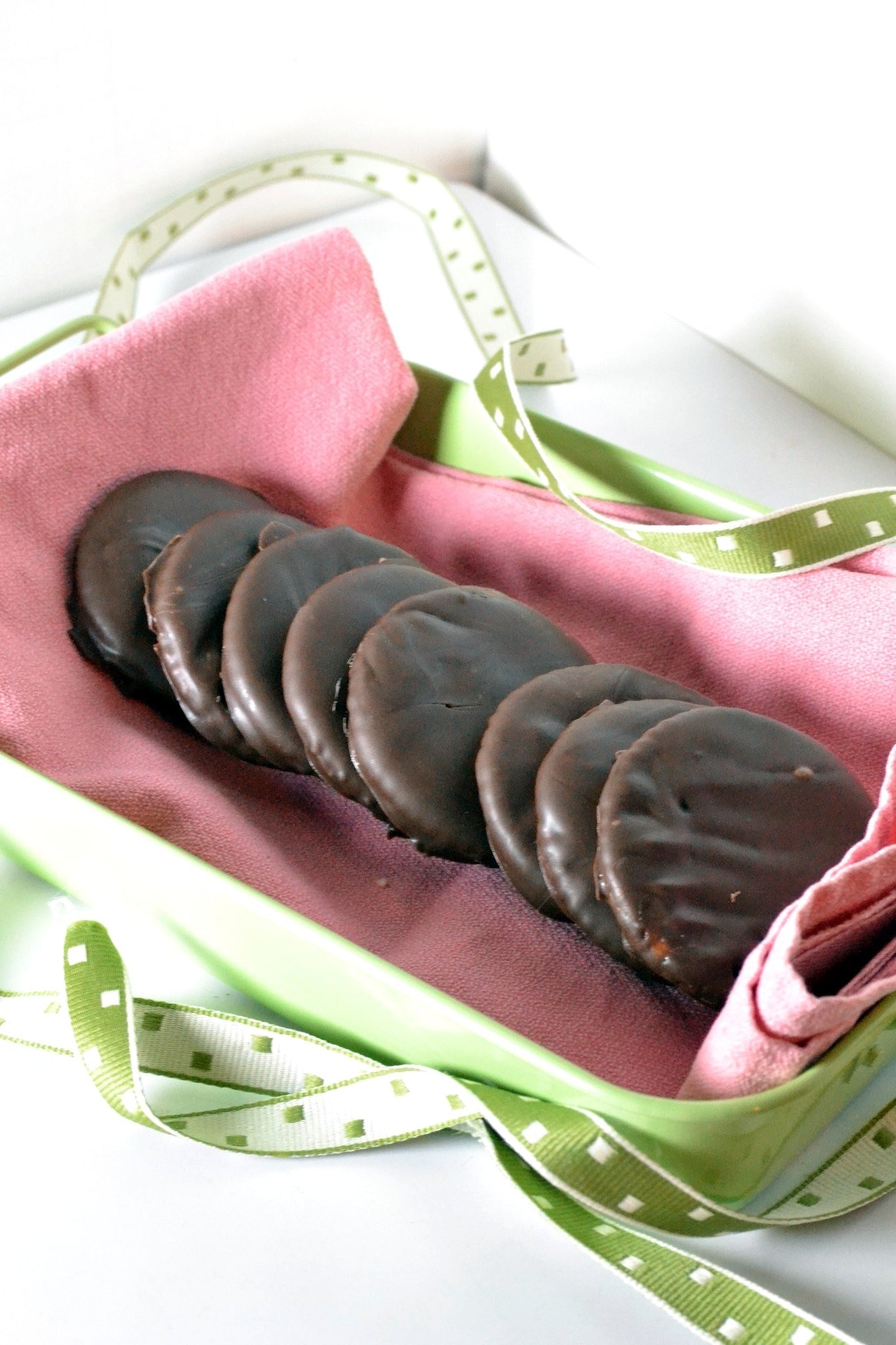 chocolate coated cookies