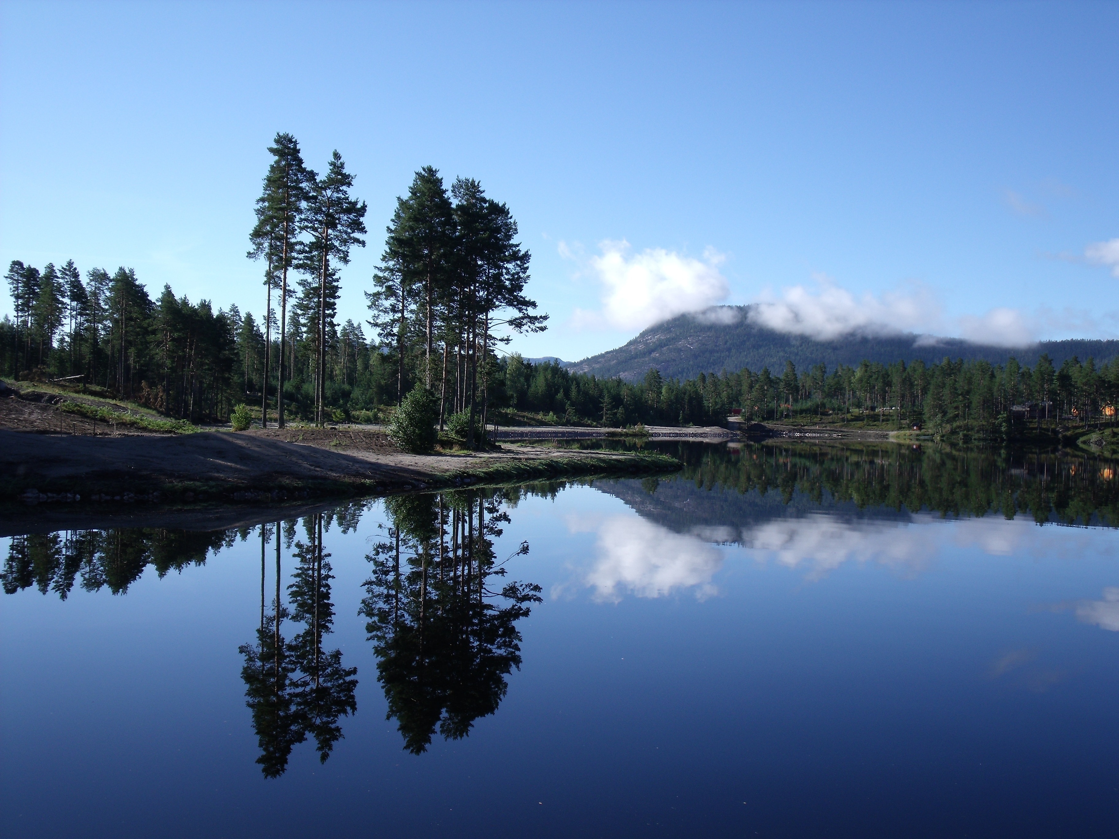 Lake, Reflection, Norway, Landscape, reflection, water