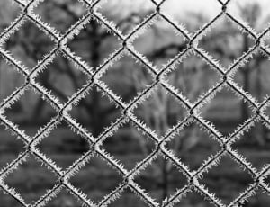 grey metal chain link fence thumbnail