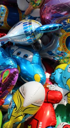 Colorful, Fair, Year Market, Balloons, multi colored, amusement park thumbnail