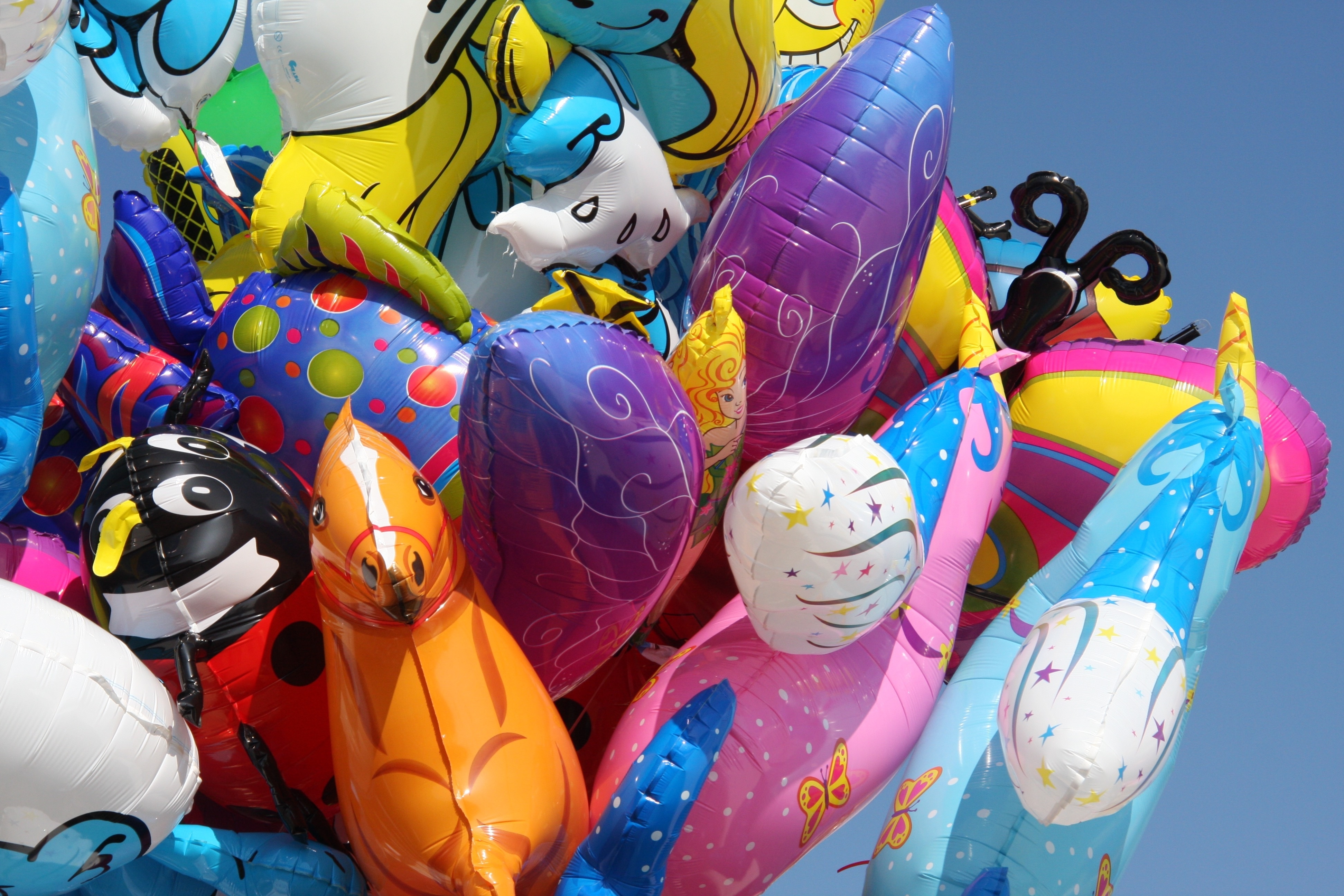 assorted character balloons