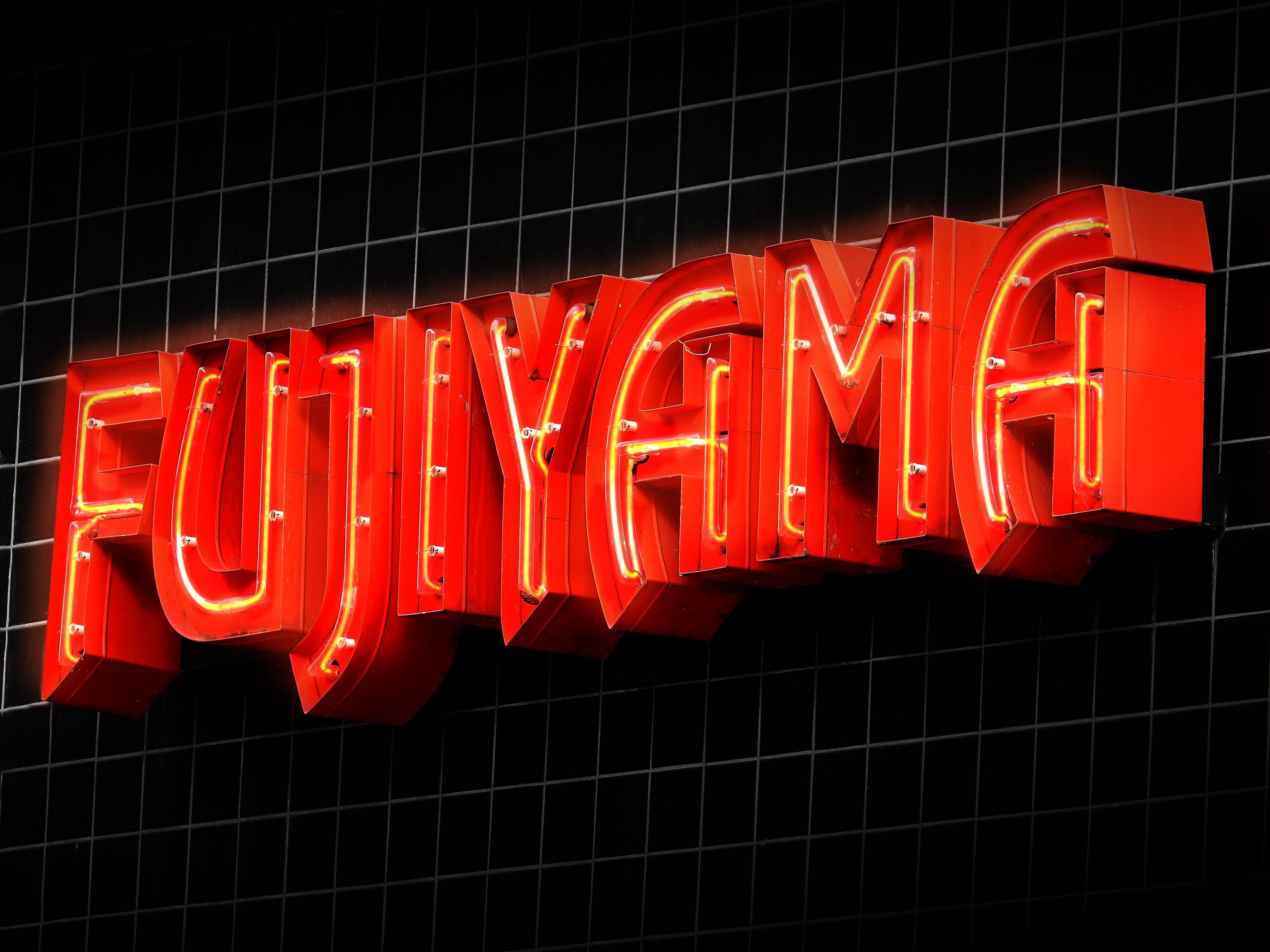 fujiyama neon light signage