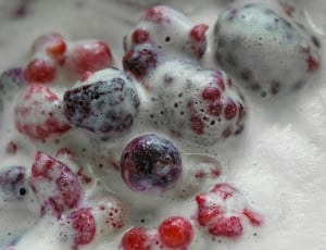 blueberry, cherry, fruit, salad, no people, close-up thumbnail