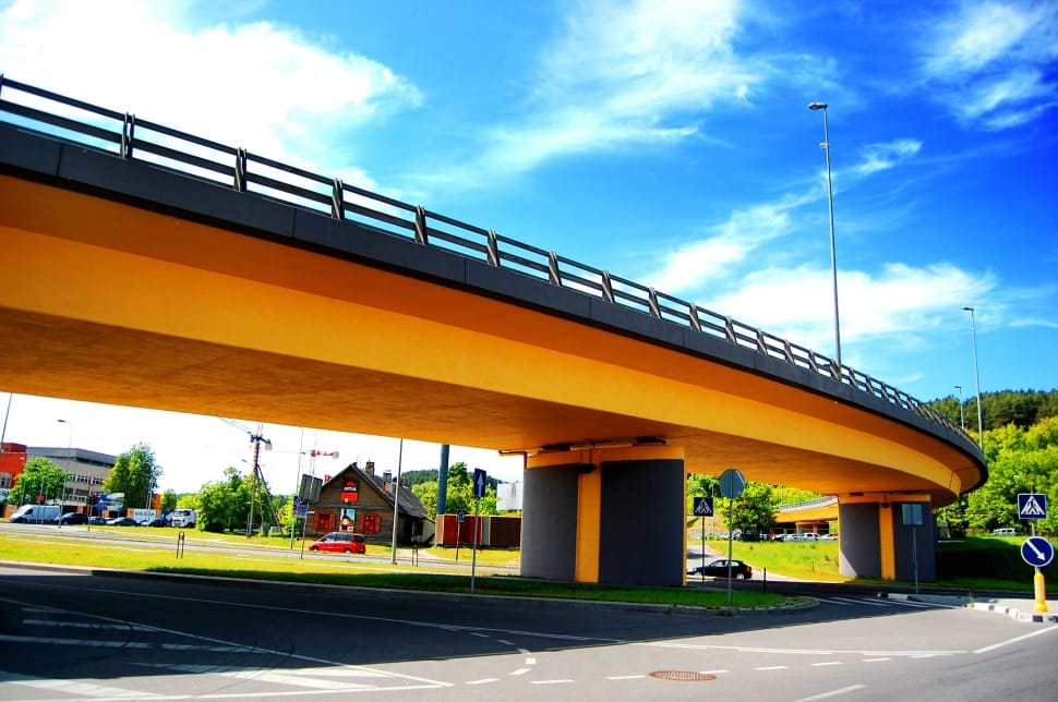 orange black highway bridge preview