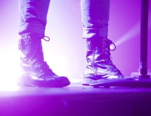 Boots, Feet, Glare, Night, Shoes, arts culture and entertainment, purple thumbnail