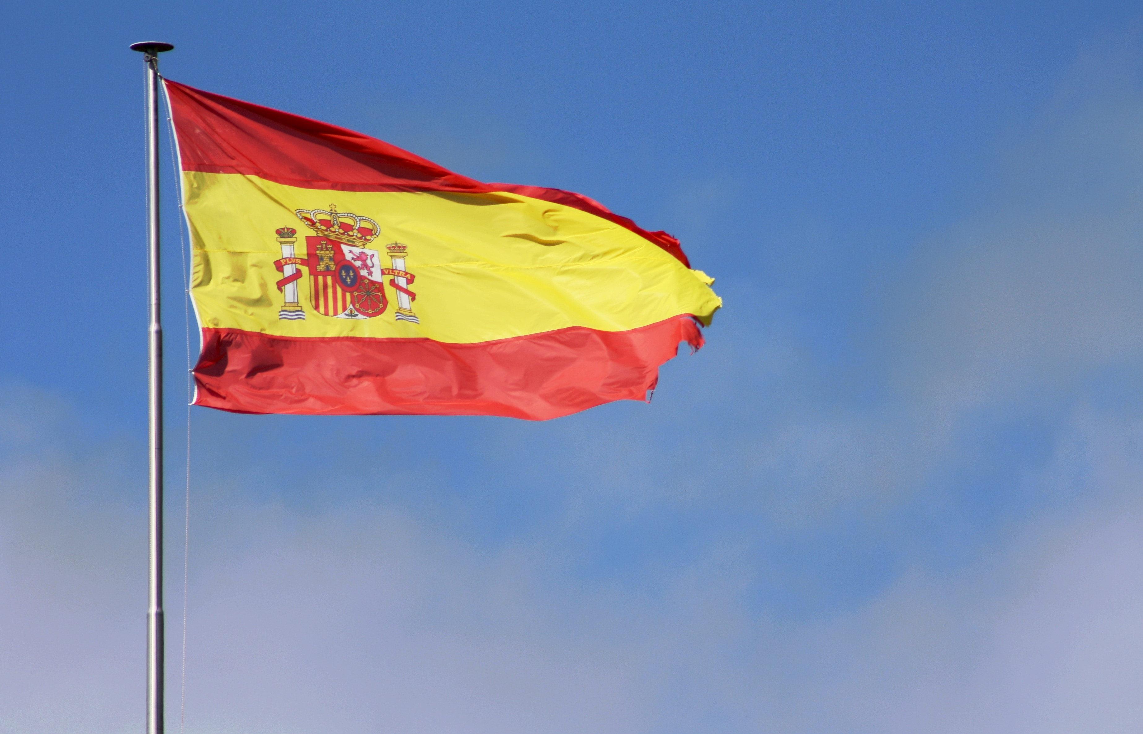 Coat Of Arms, Spain, Mast, Flag, Sky, flag, patriotism