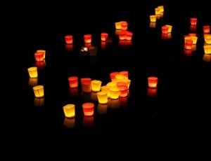 Candles, Floating Candles, Lights, night, illuminated thumbnail