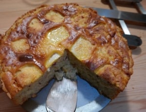 pie with stainless steel plate thumbnail