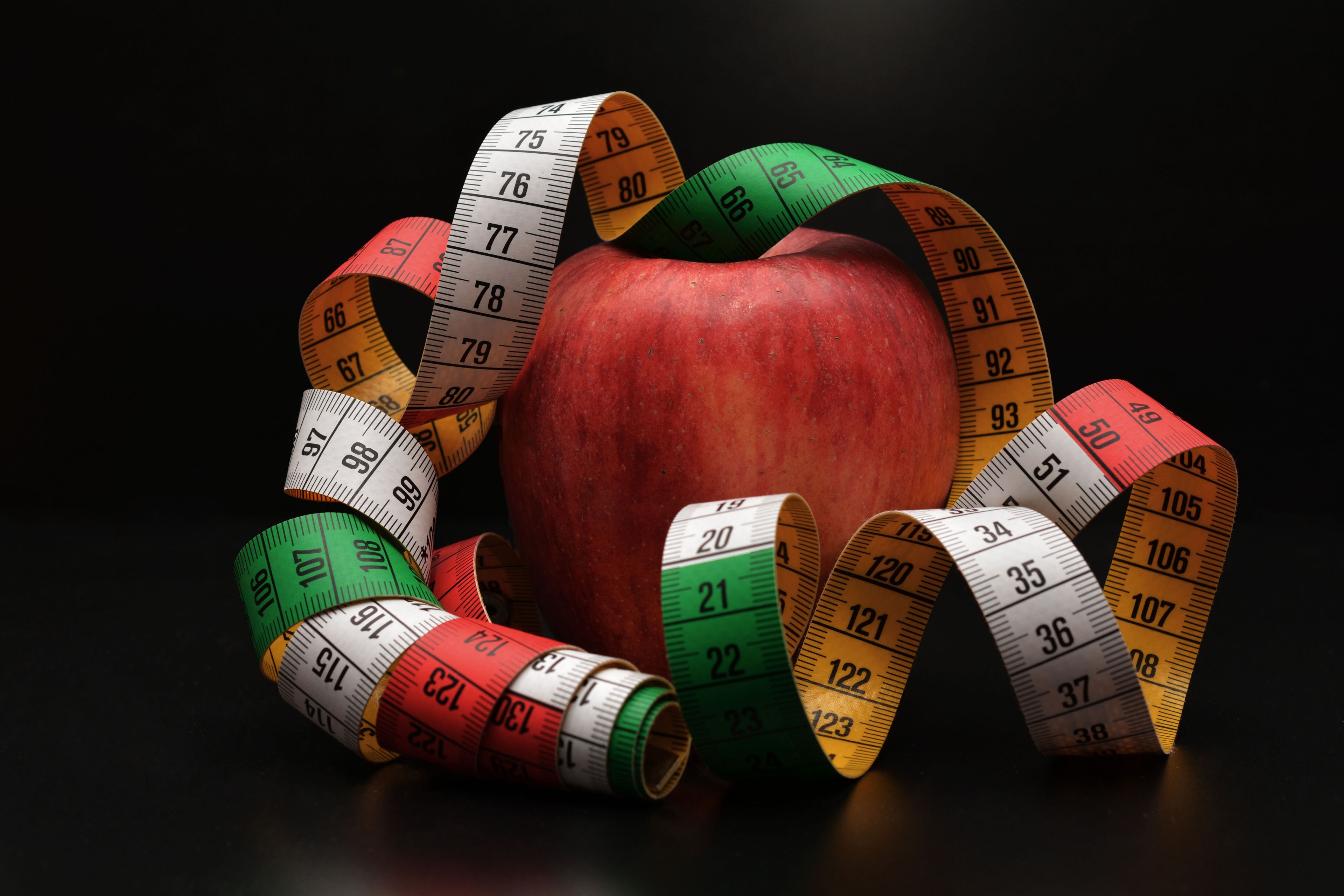 Tape Measure, Fruit, Remove, Diet, Apple, number, wine cork