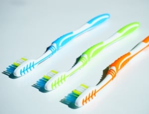 Hygiene, Clean, Tooth Brushes, computer cable, studio shot thumbnail