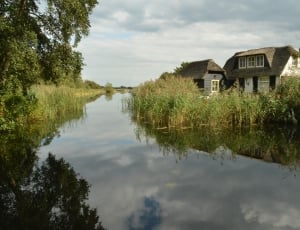Bank, Home, Ditch, House, Water, reflection, water thumbnail