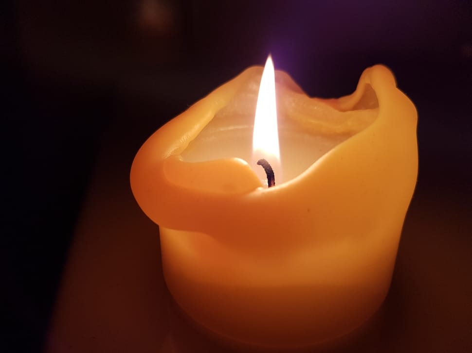 white pillar candle preview