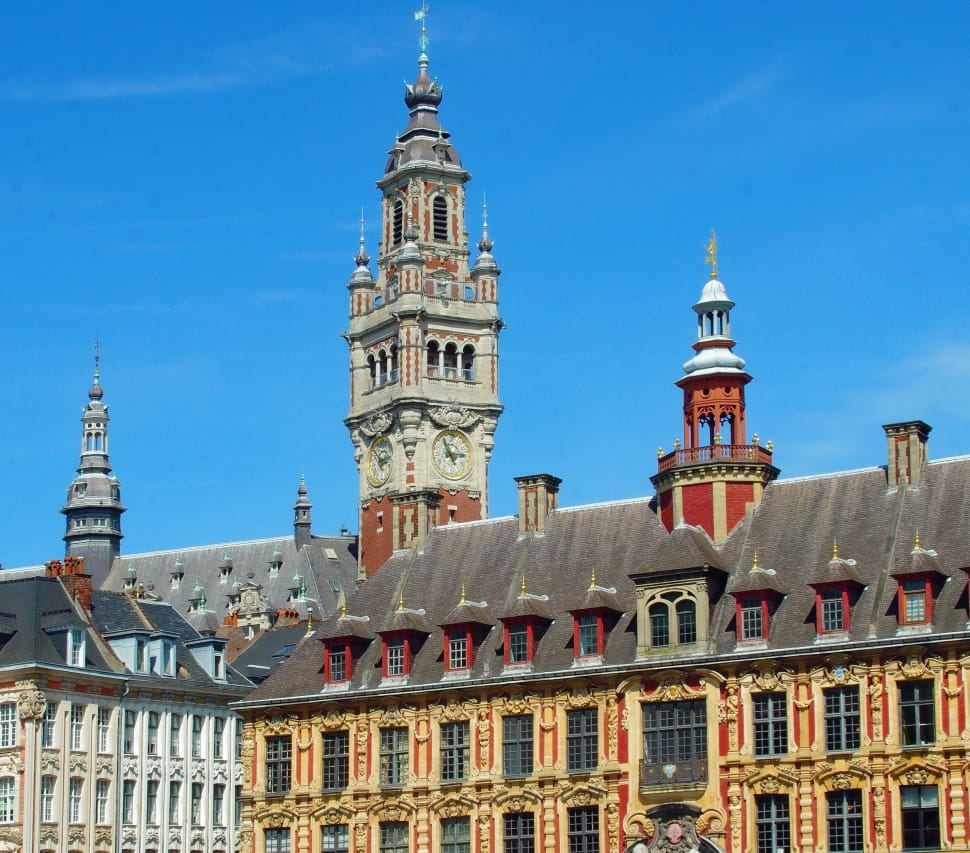 Belfry, Old Stock Exchange, Lille, architecture, building exterior preview