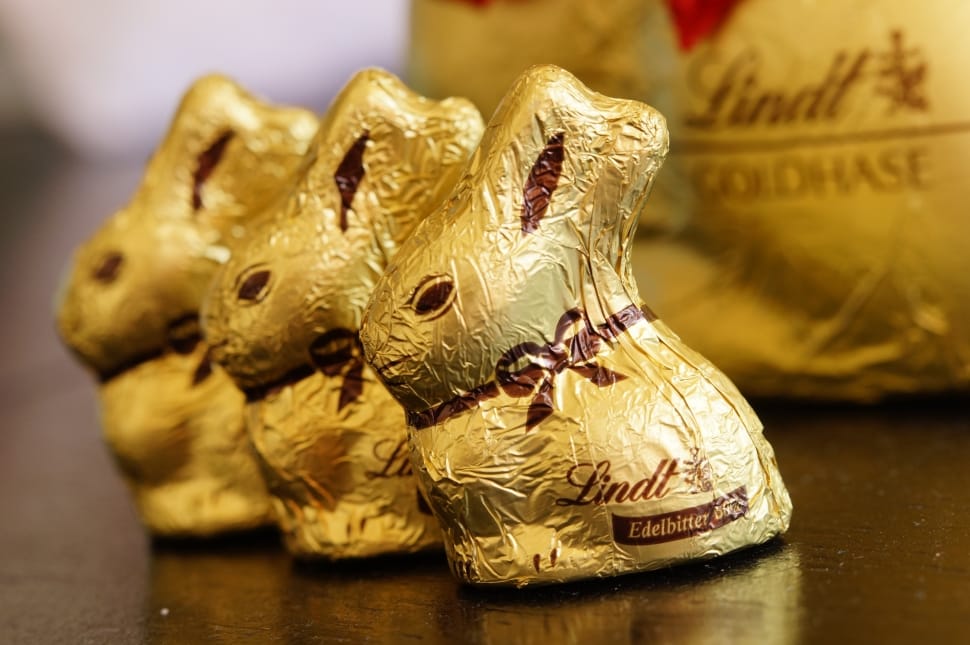 Golden, Easter Bunny, Rabbit, Gold Foil, close-up, no people preview