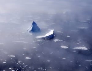 Iceberg, Ice Floes, From Above, Fog, snow, cold temperature thumbnail