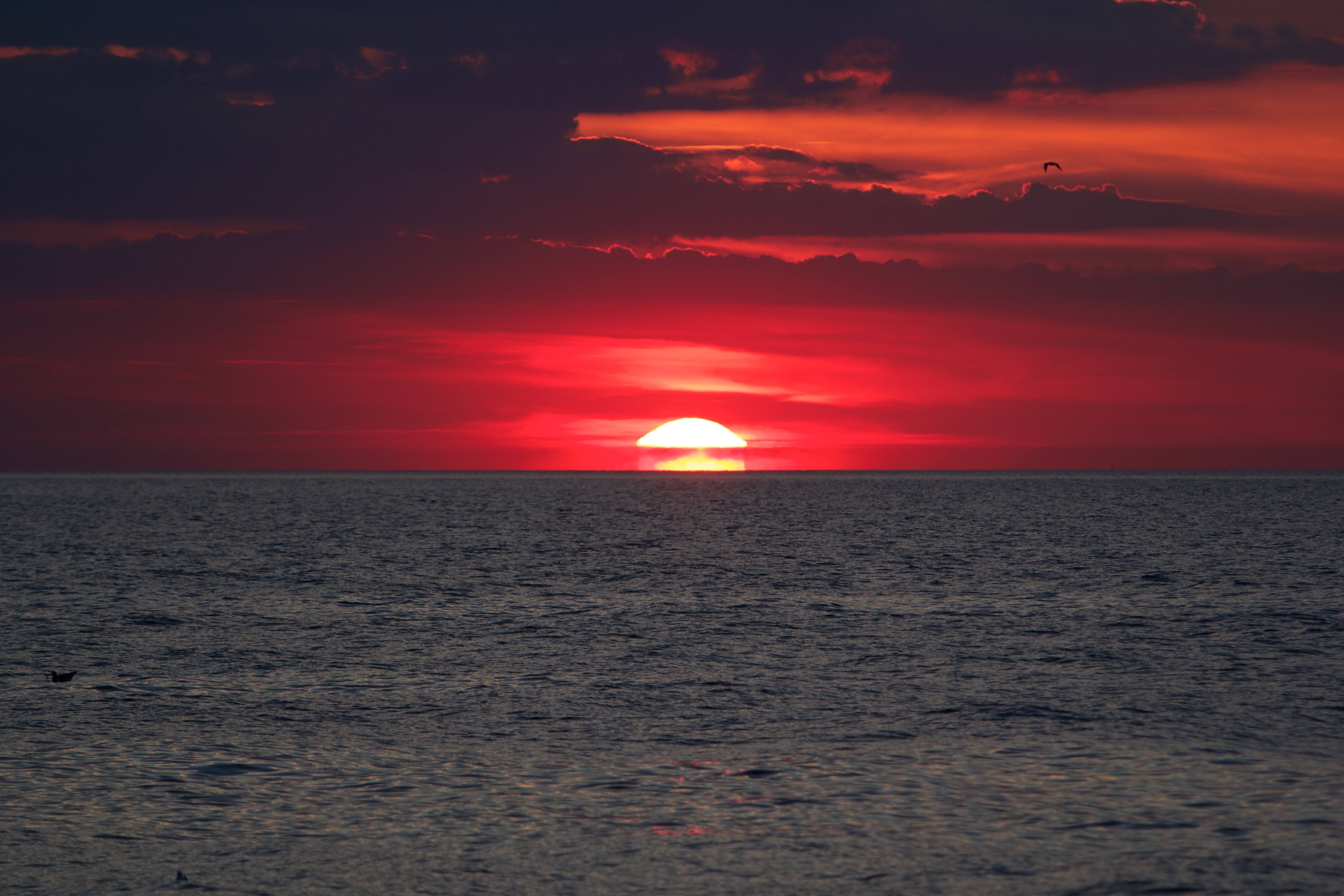 Sea, Evening Sky, Baltic Sea, Sunset, sea, sunset